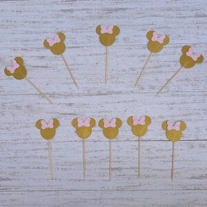 Minnie Mouse | Cupcake topper | Package size 10pcs